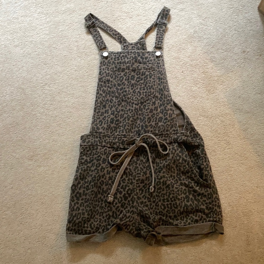 Leopard Print Overalls